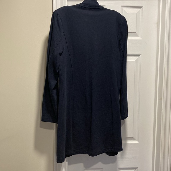 NWOT - Tommy Hilfiger Long Navy Blue Military Open Style Jacket - Size 12* - Picture 10 of 14